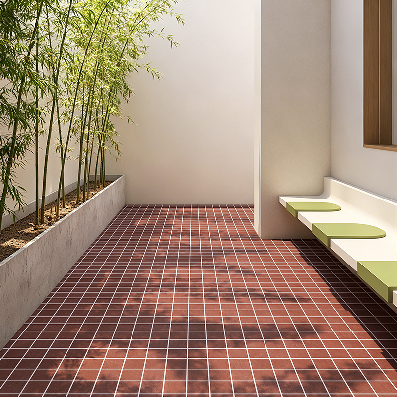 Serie Kiln Ember: azulejo de porcelana peque&ntilde;o